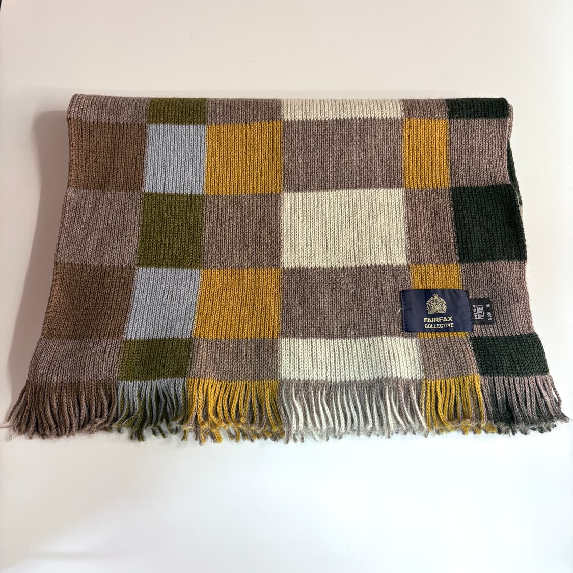 FAIRFAX 울 블록 체크 머플러 (JPN) 상품이미지3