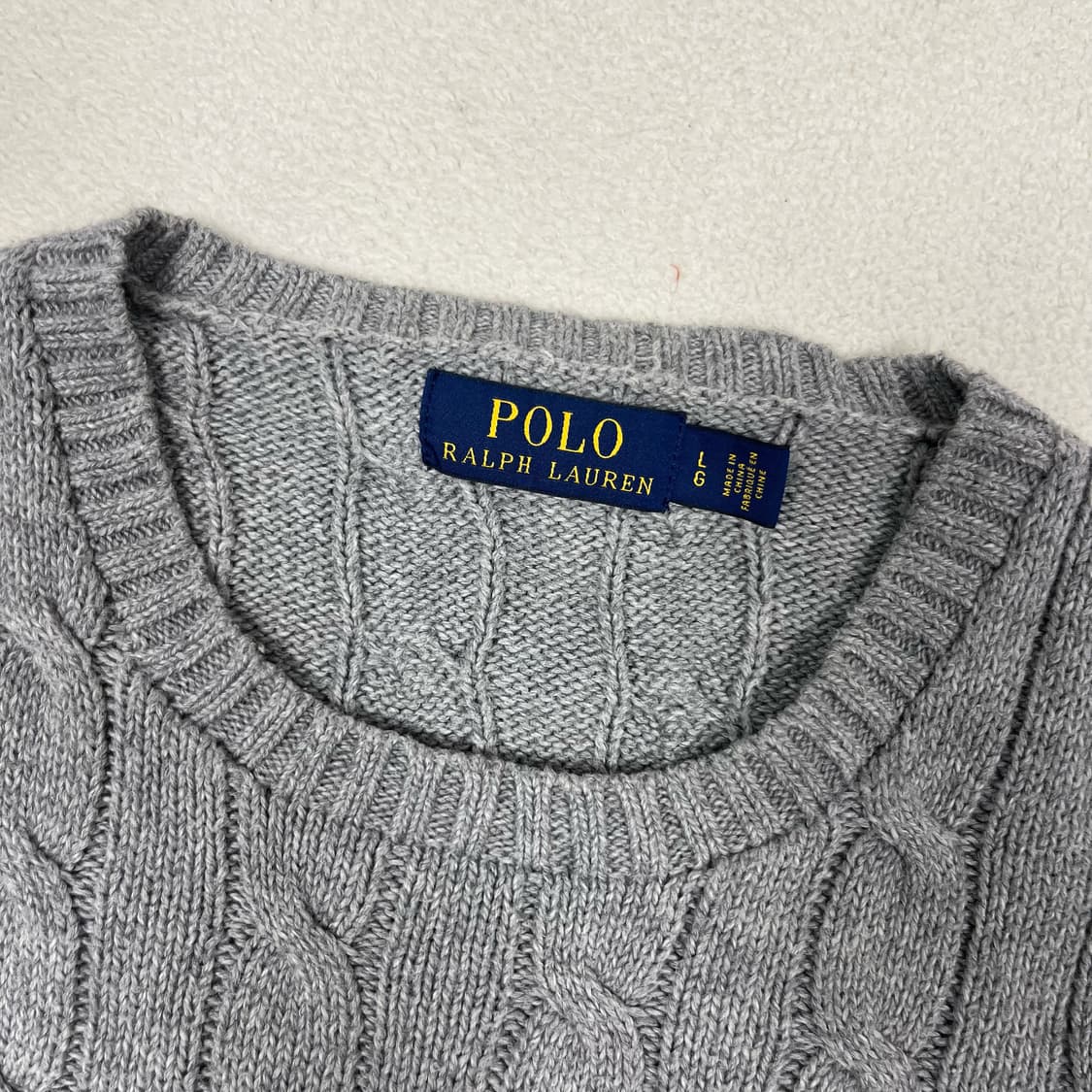 Polo Grey Cable Knit  상품이미지6