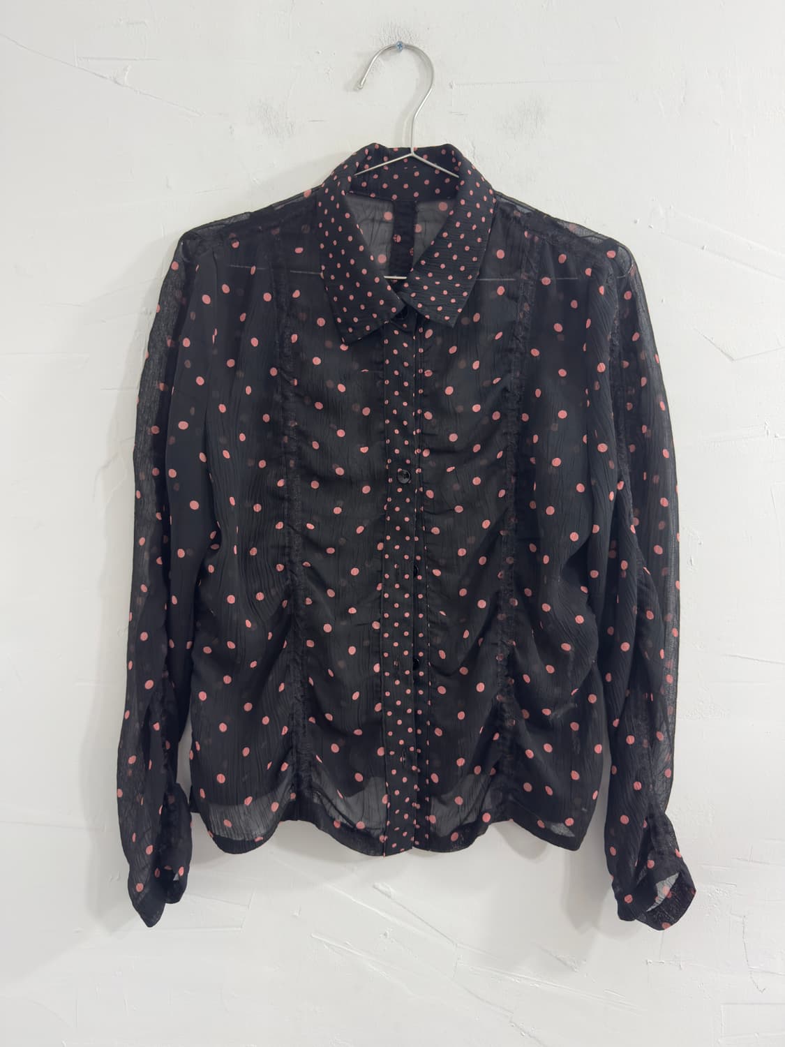 dot shirring shirt 상품이미지1