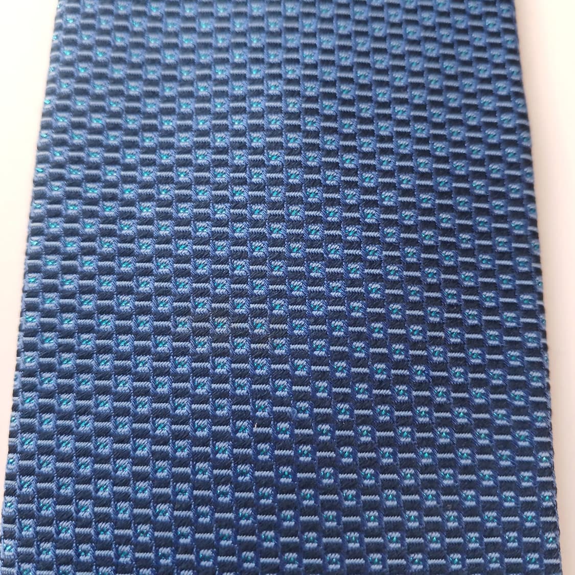 밀라숀 실크 블루 텍스처 자카드 넥타이 8cm A등급 A19049
 상품이미지9