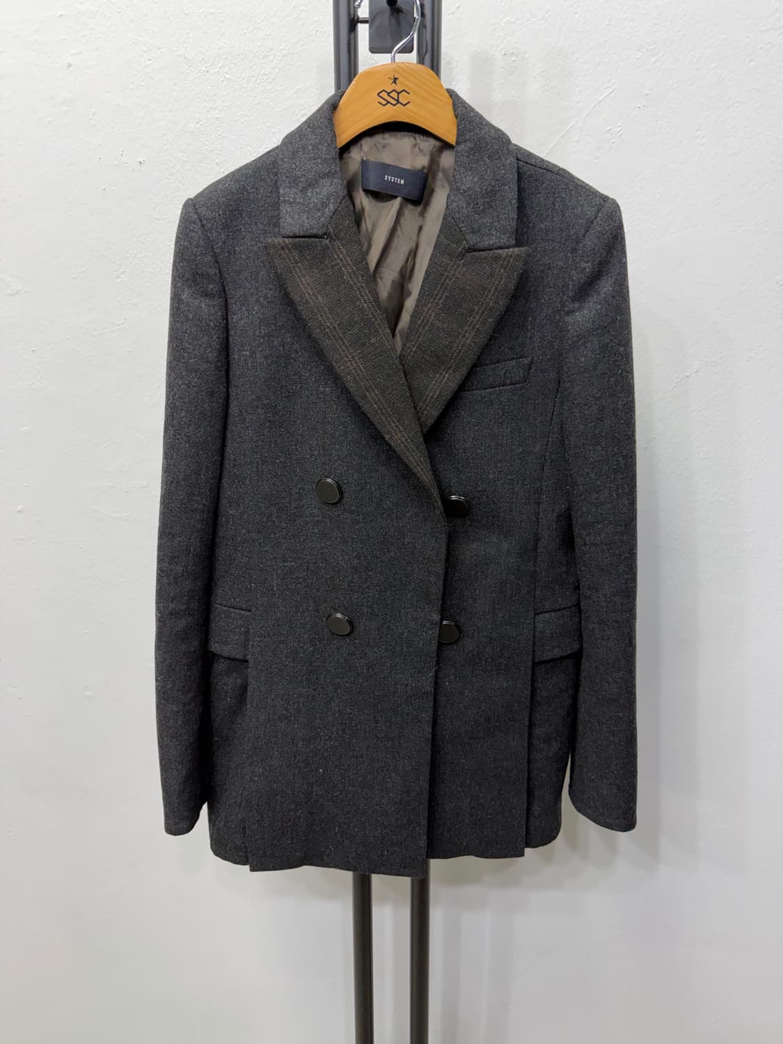 정품) SYSTEM 시스템 한섬 더블 브레스티드 자켓 82 상품이미지1