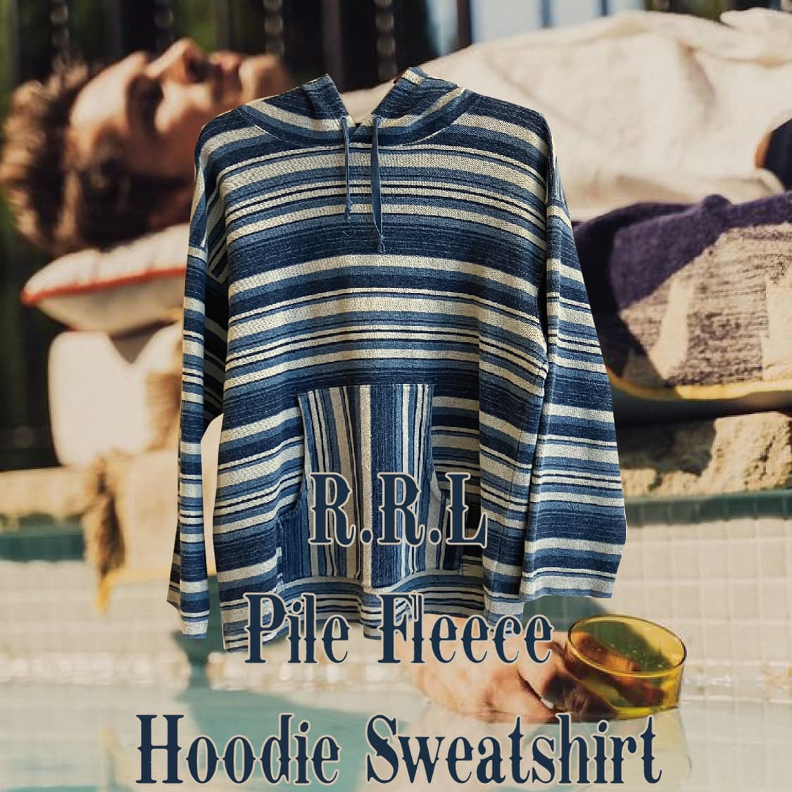 R.R.L 파일 플리스 후디 스웻셔츠 L 상품이미지1