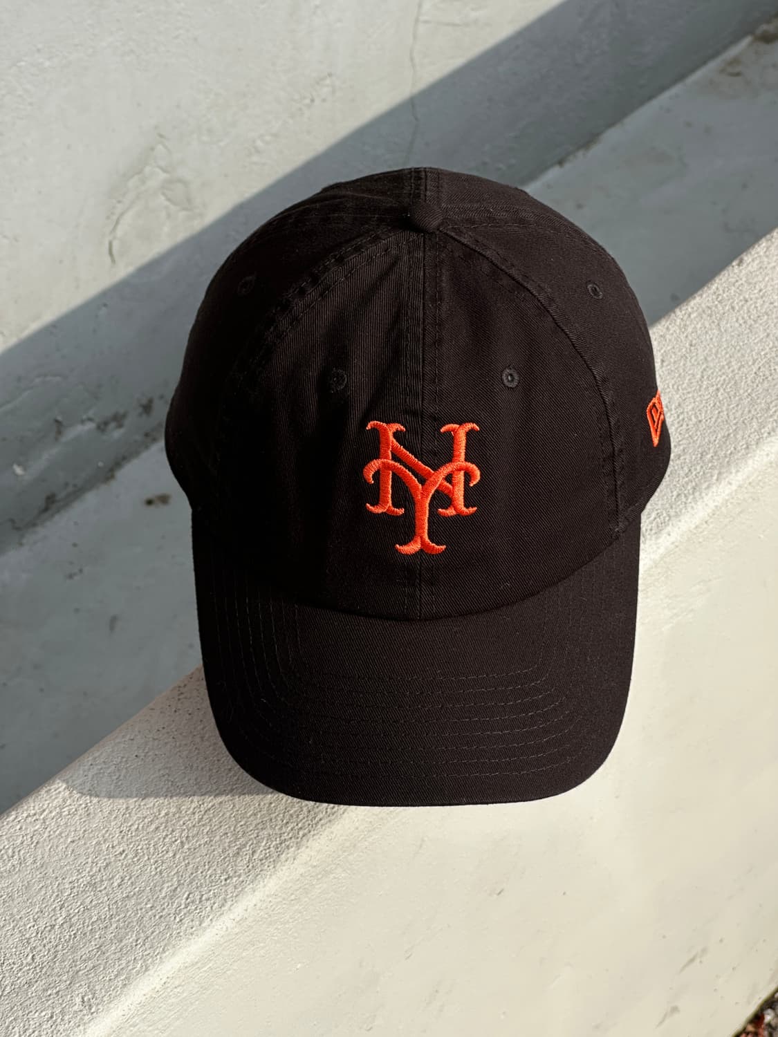 [F] 뉴에라 뉴욕메츠 로고 블랙 볼캡 모자 상품이미지1