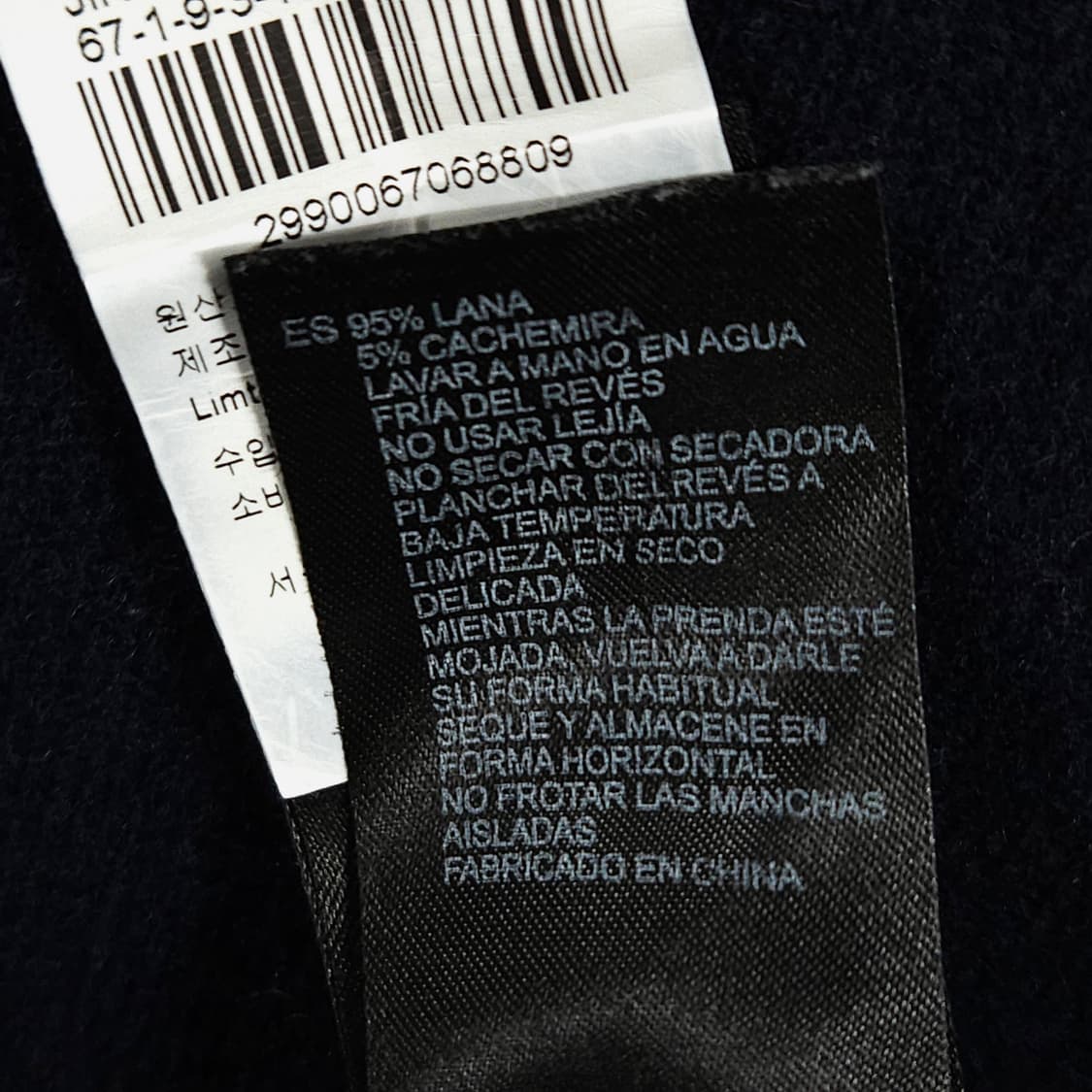 100~105)REISS 리스 캐시미어 니트 네이비 상품이미지7