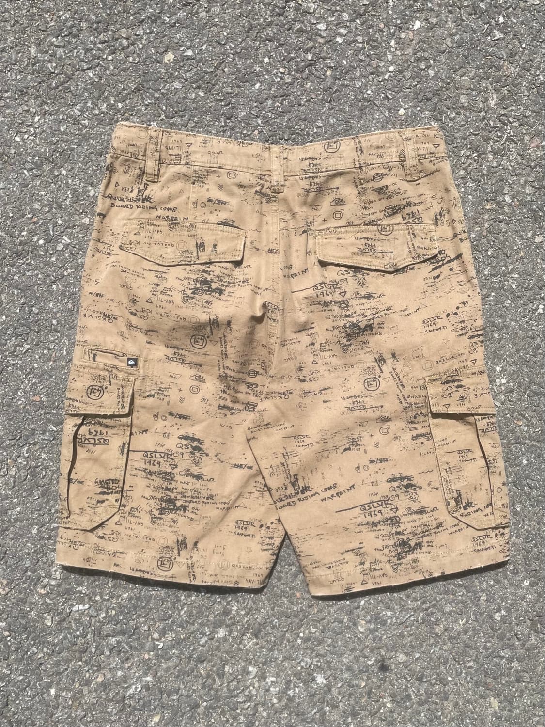 QUIKSILVER 퀵실버 올오버 프린팅 카고 반바지 상품이미지5