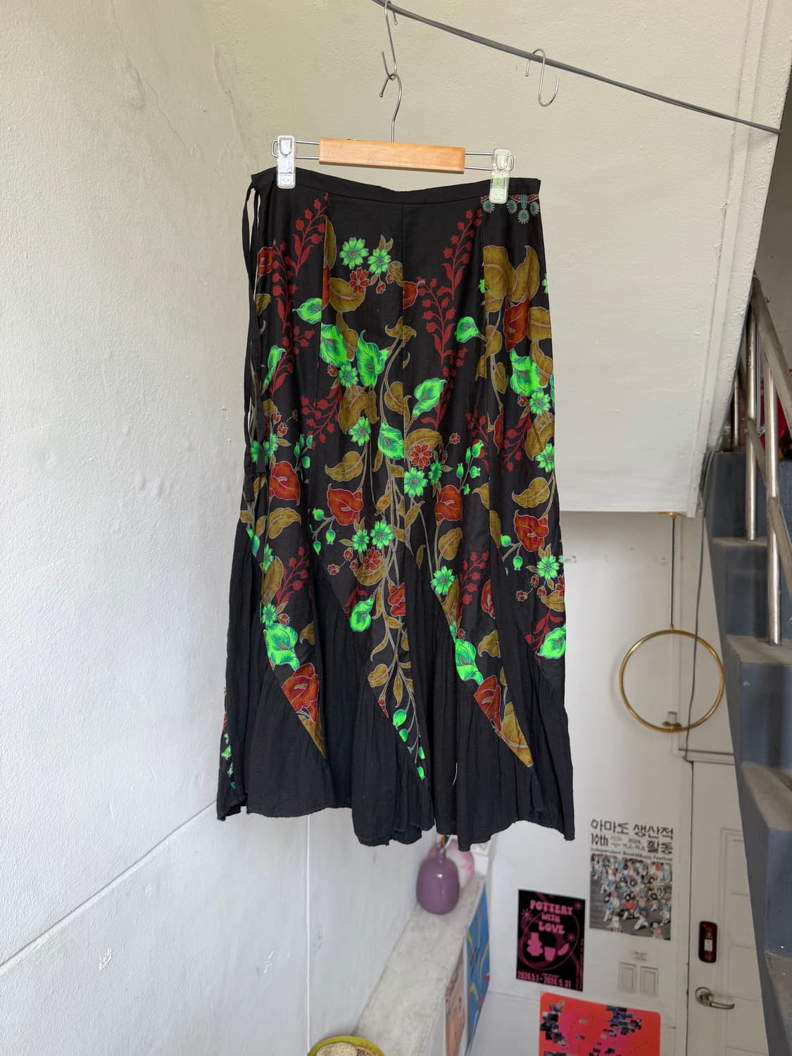 핸드메이드 비즈 롱 스커트 상품이미지6