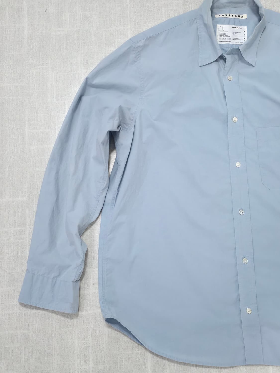 콘티누아 80수 코튼 셔츠 CONTINUA 상품이미지3