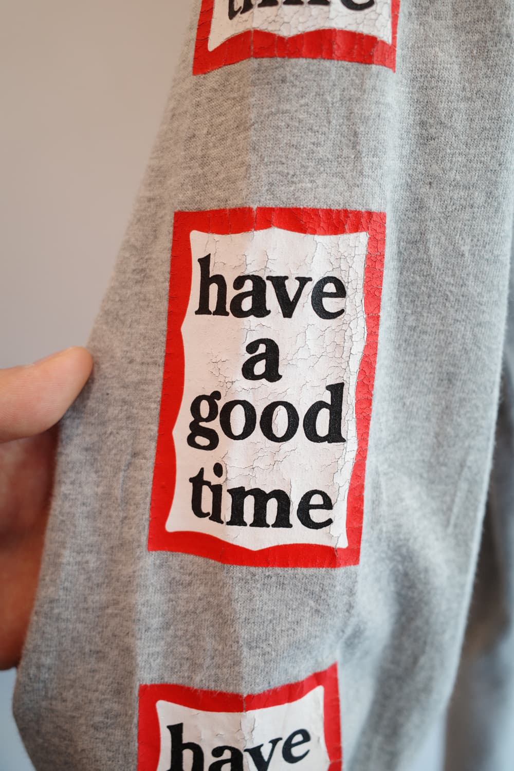 HAVE A GOOD TIME 프린팅 롱슬리브  상품이미지5