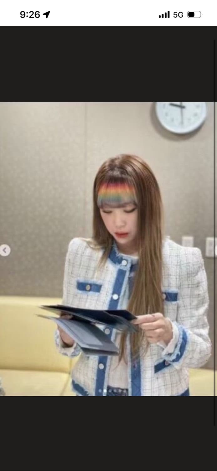 게스 수지 화보 데님 트리밍 트위드 자켓 하객룩 라보빈티지 서쿠키 상품이미지6