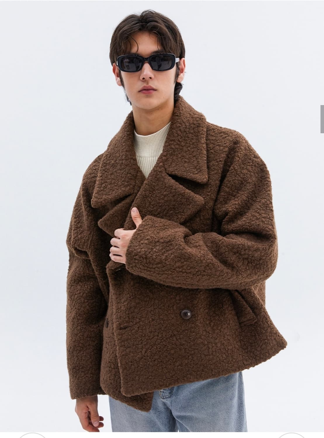 트립르센스 부클 헤비 오버 더블 코트 상품이미지1