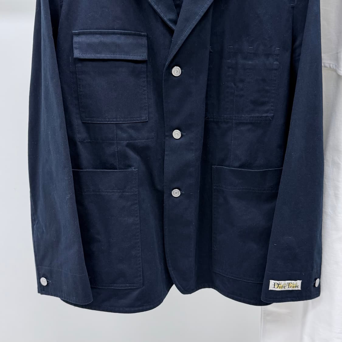 [S급/52] 디올 x 티어스 데님 블루종 자켓 다크네이비 상품이미지3