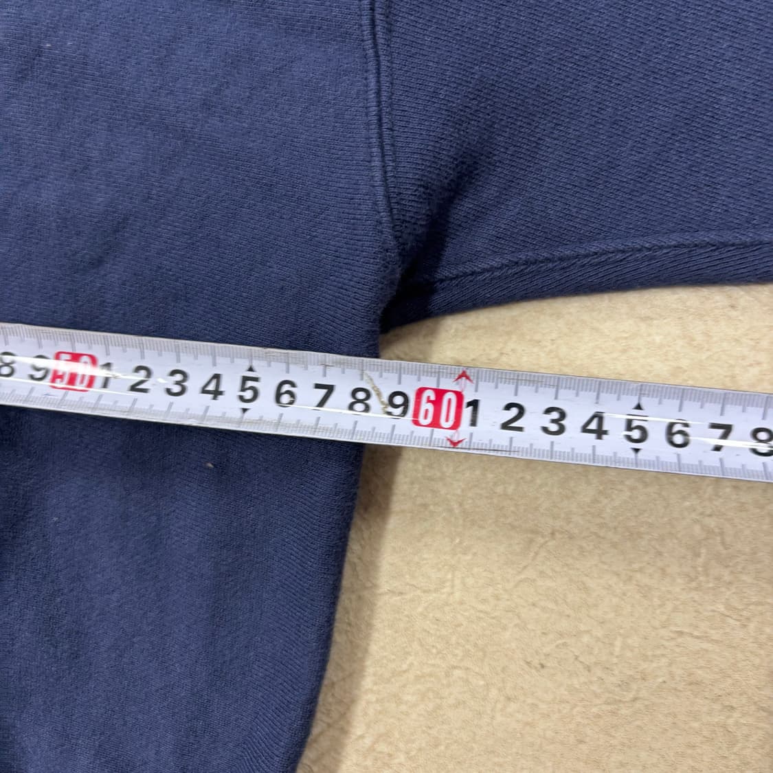 아웃스탠딩 네이비 빅로고 후드티 상품이미지5