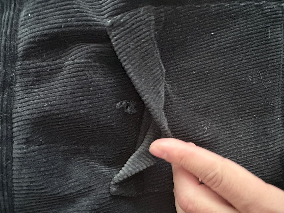 헤리티지플로스 코듀로이 바지 블랙 상품이미지5