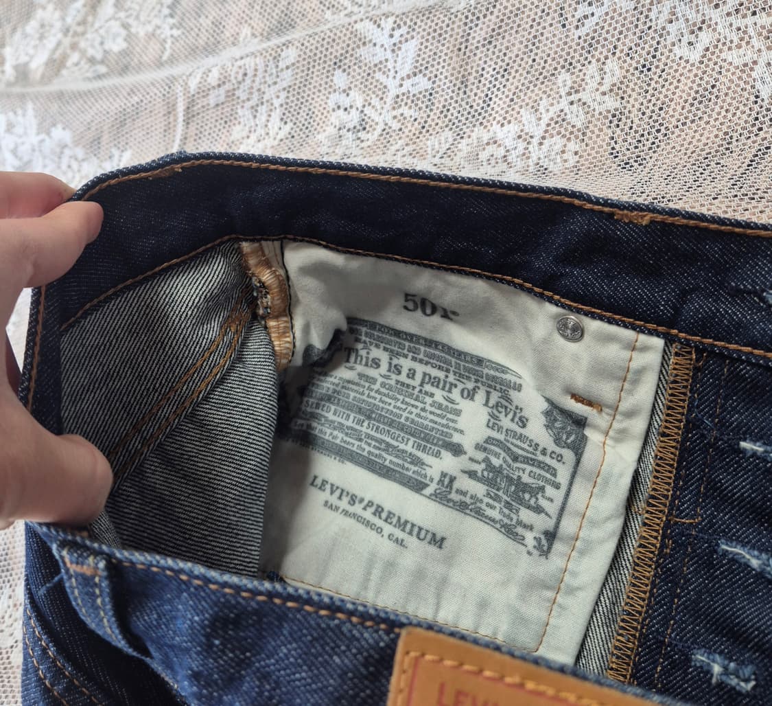 리바이스 501 인디고 생지데님 (W25 L30) 상품이미지5