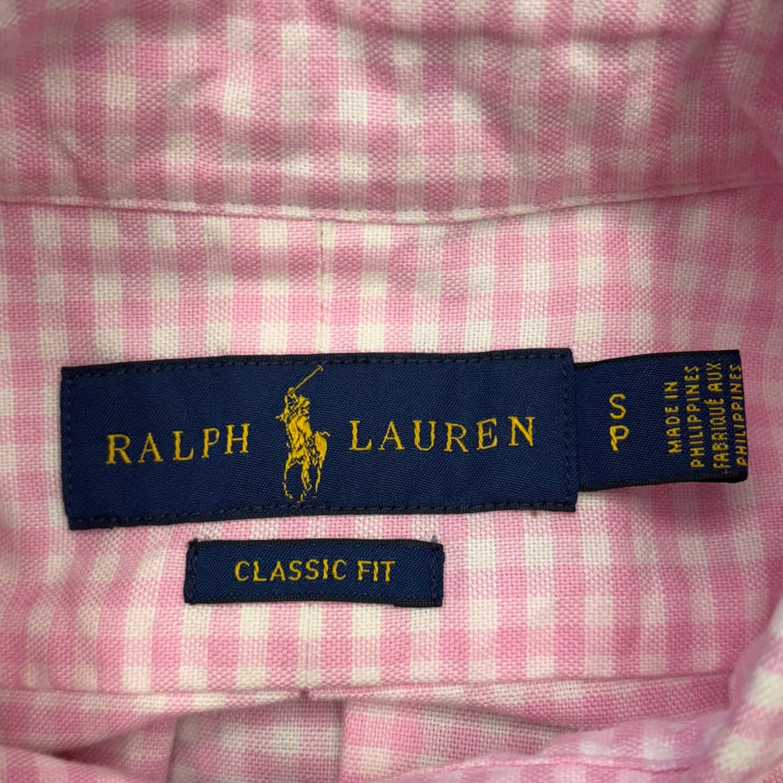 S 폴로랄프로렌 클래식핏 핑크 체크셔츠 상품이미지4