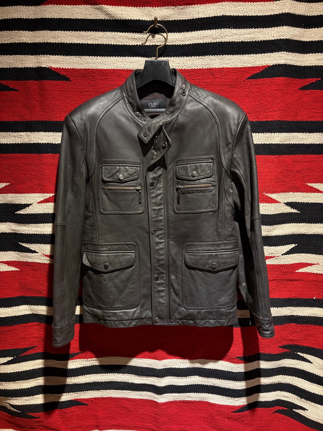 Vintage 4pocket biker jacket/ 양가죽 라이더자켓 상품이미지1