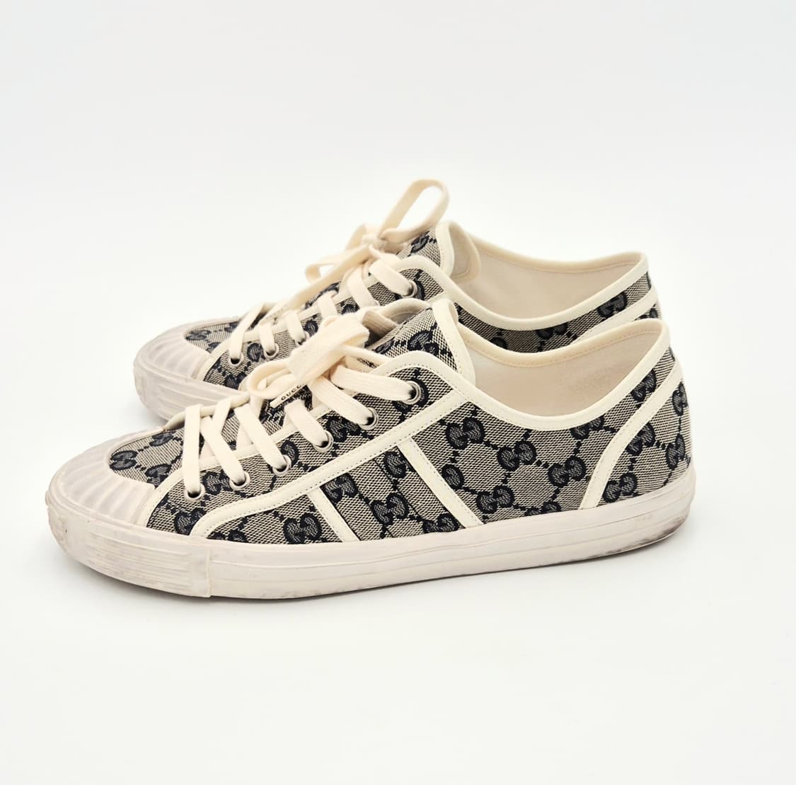 구찌 캔버스 로우탑 남성 스니커즈 7 1/2 상품이미지3