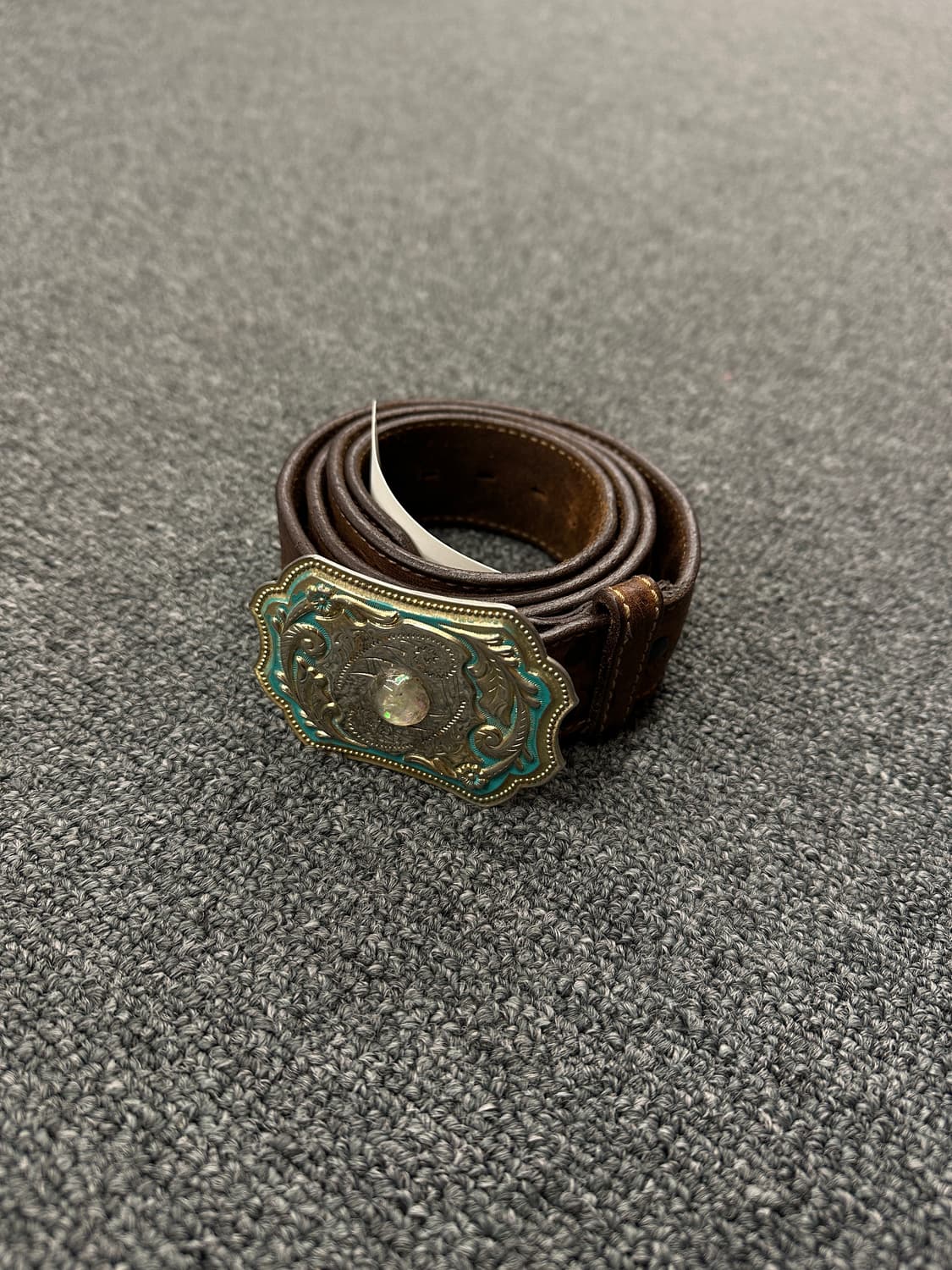 랭글러 빈티지 버클 가죽벨트 상품이미지1