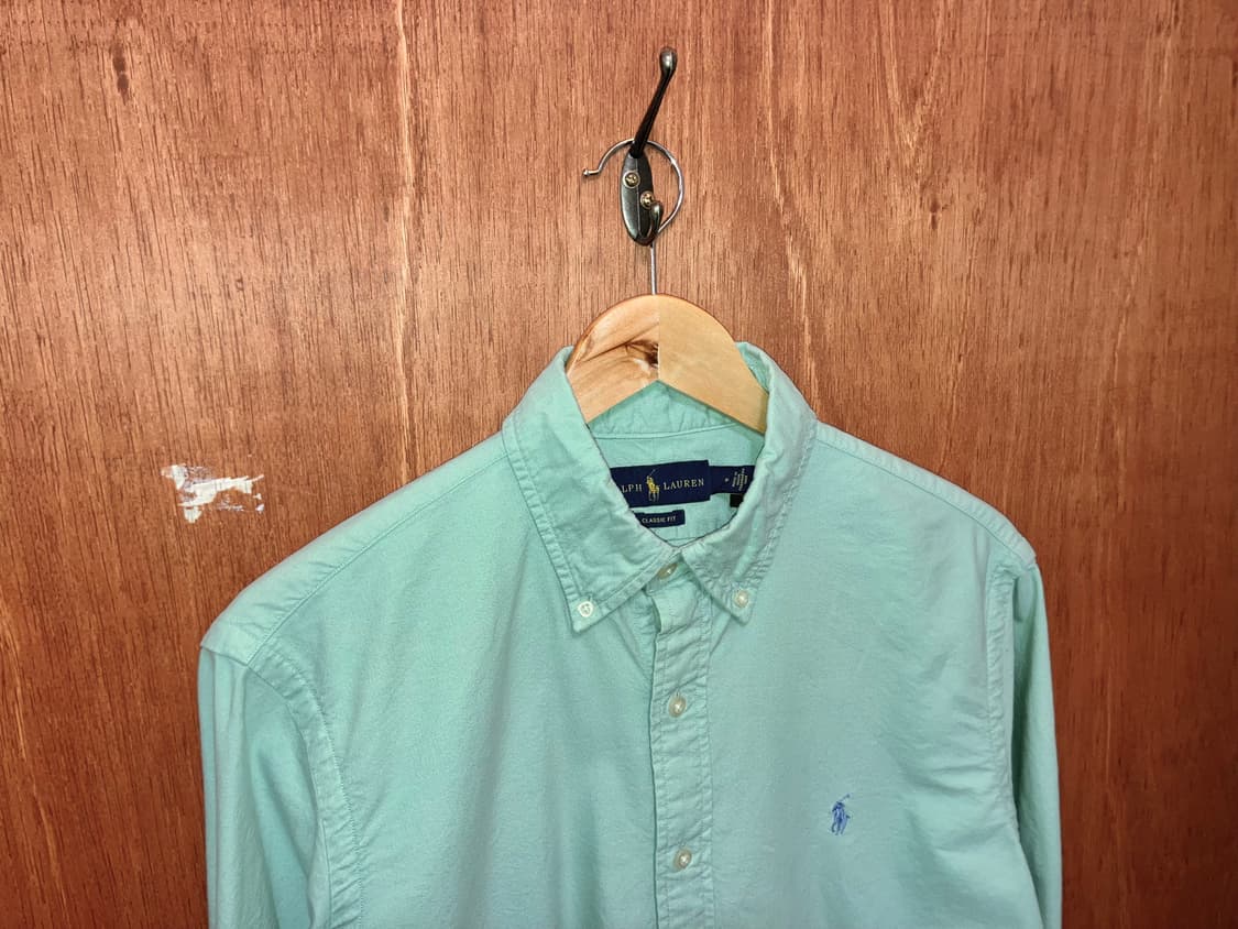 (M) POLO 폴로 랄프로렌 솔리드 셔츠 클래식핏 상품이미지4