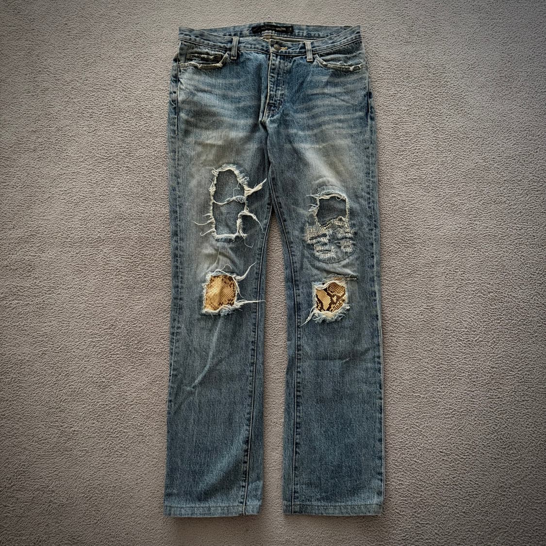 Schlussel destroyed pants 상품이미지1