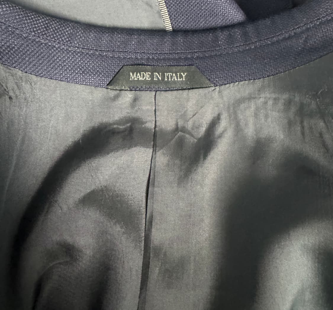 Giorgio Armani 조르지오 알마니 블랙라벨 네이비 자켓 52R 상품이미지6