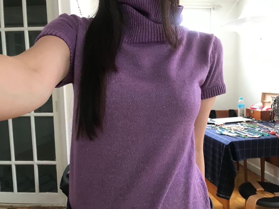 vintage pearl purple knit 상품이미지3