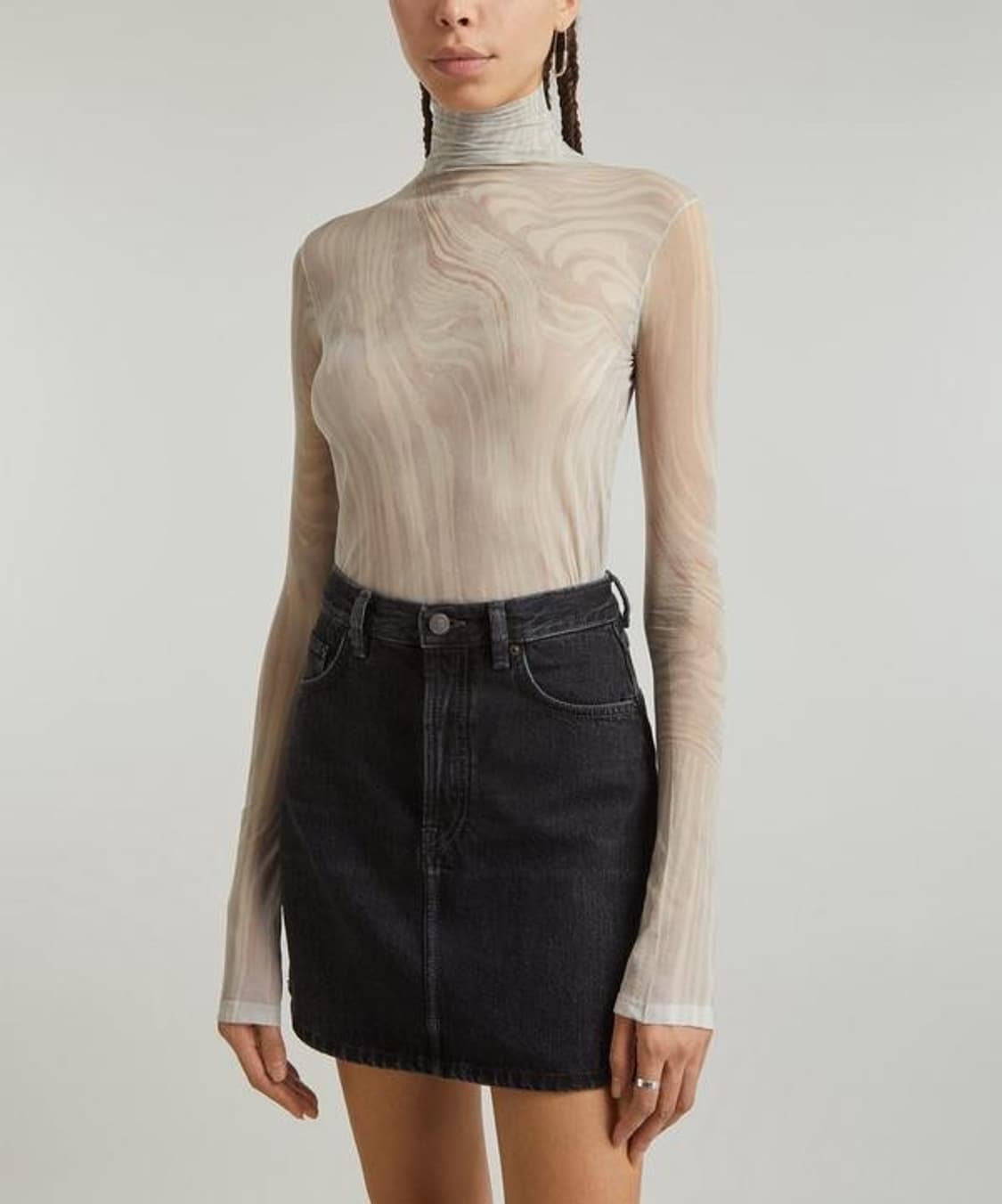 ACNE STUDIOS High-Neck 쉬어 탑 상품이미지1