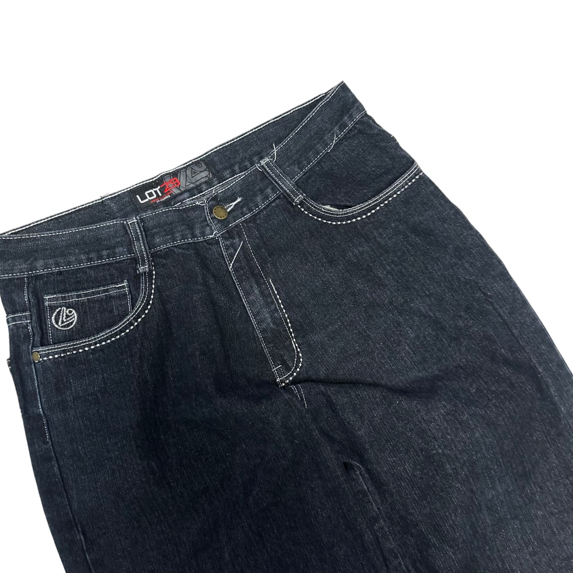 Lot29 화이트 스티치 진청데님팬츠 34 상품이미지4