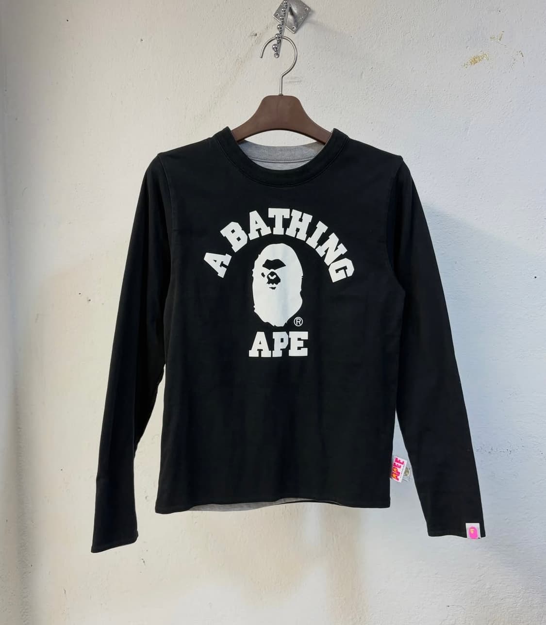 딱붙핏 베이프 양면 롱슬리브 티셔츠 상품이미지6