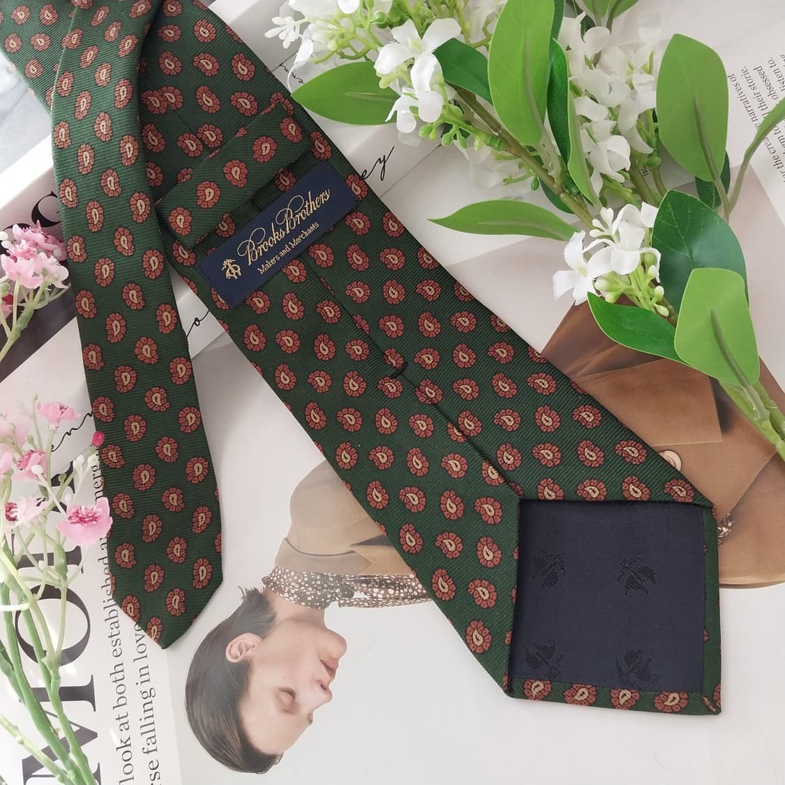 브룩스 브라더스 실크 페이즐리 넥타이 8.6cm A+등급 K1637
 상품이미지5