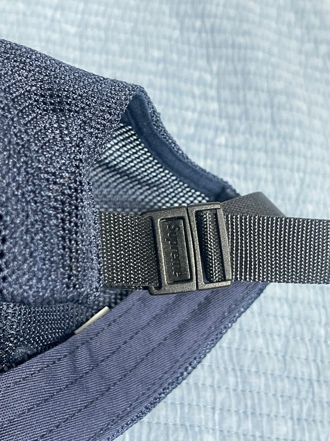 슈프림 캠프캡 박스로고 23SS 메쉬 코듀라 네이비 상품이미지6