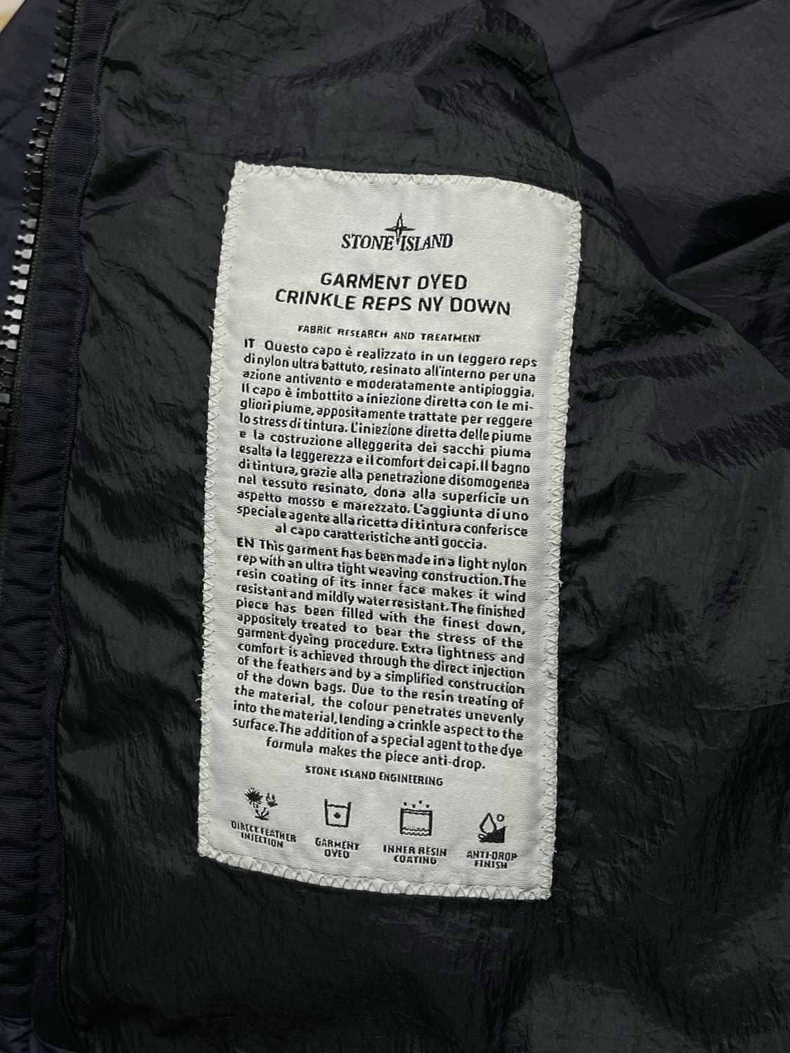 스톤아일랜드 크링클랩스 후드 패딩 [2XL] 상품이미지6