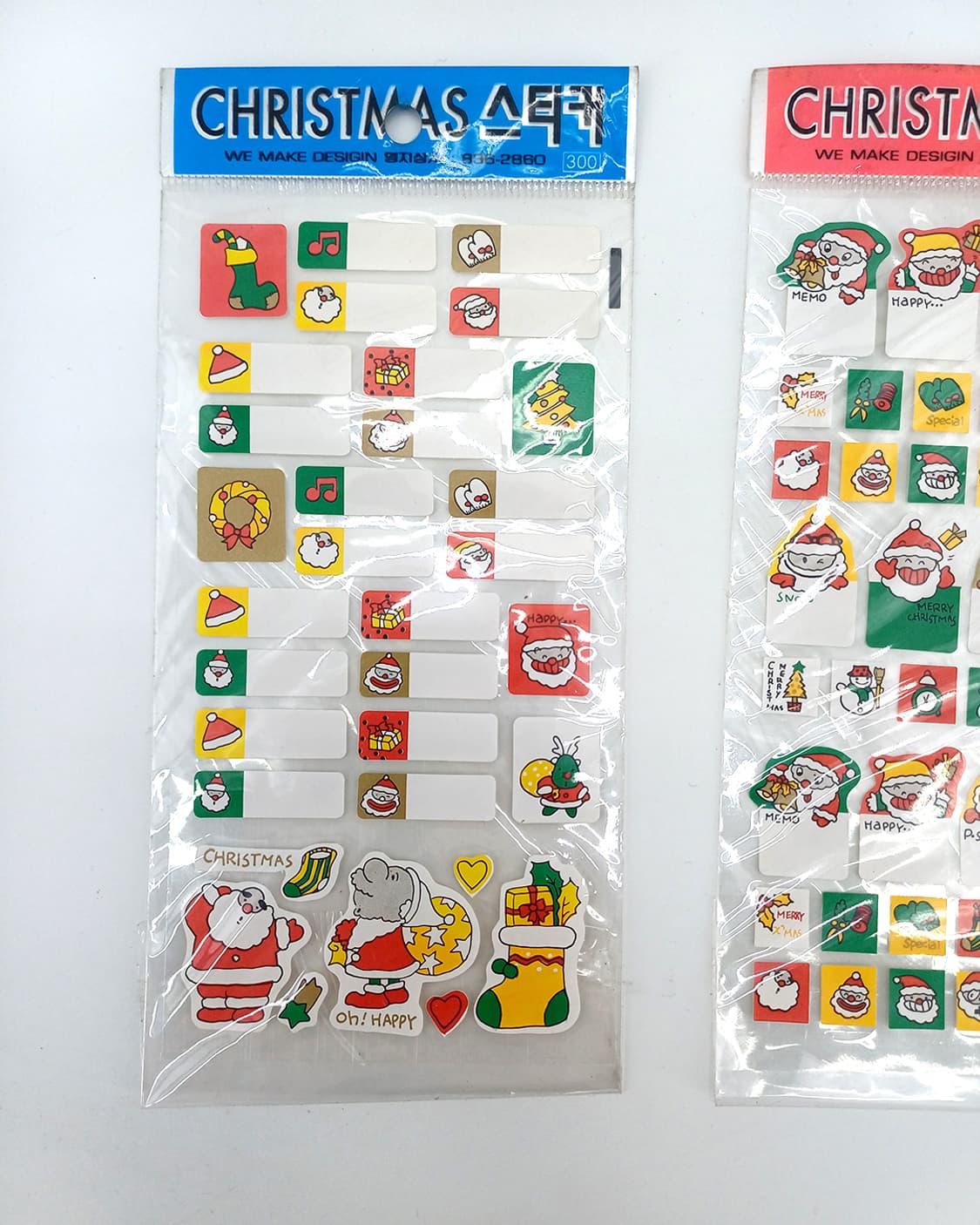 크리스마스 고전문구 산타클로스 다꾸 네임텍 스티커 상품이미지2