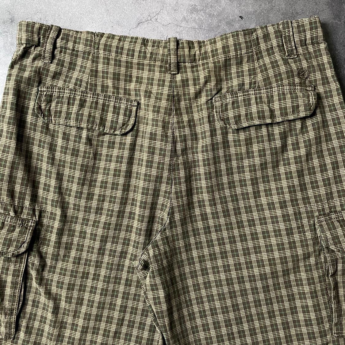 IZOD 아이자드 빈티지 브라운 체크 카고 하프 팬츠 A00775 상품이미지6