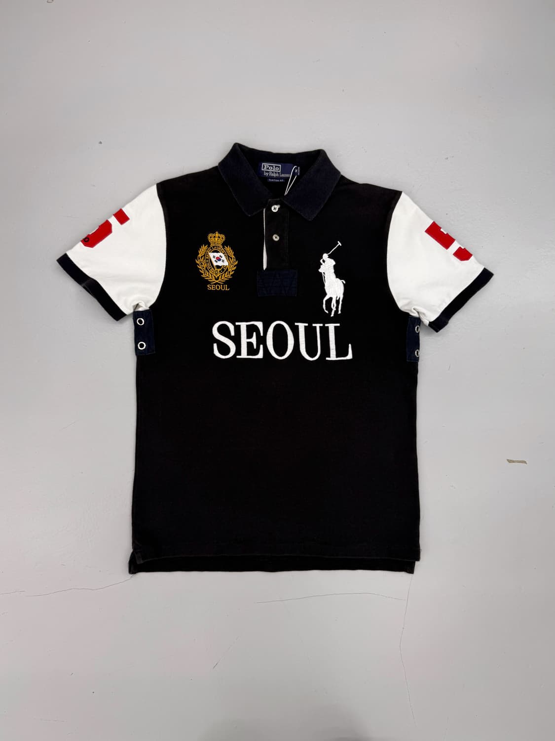 폴로 랄프로렌 90‘s 서울 치프키프 빅포니 럭비 카라 셔츠 상품이미지1