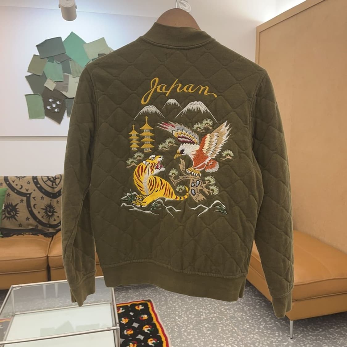 폴로 랄프로렌 빈티지 퀄팅 스트릿 스카쟌 집업 자켓 L C07697 상품이미지3