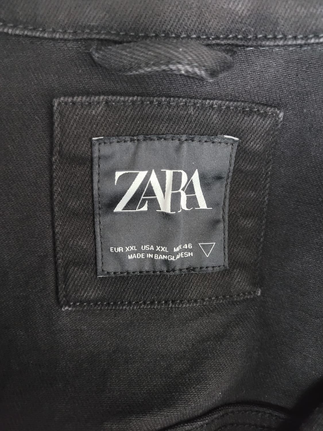 ZARA 자라 블랙 데님 자켓 상품이미지4