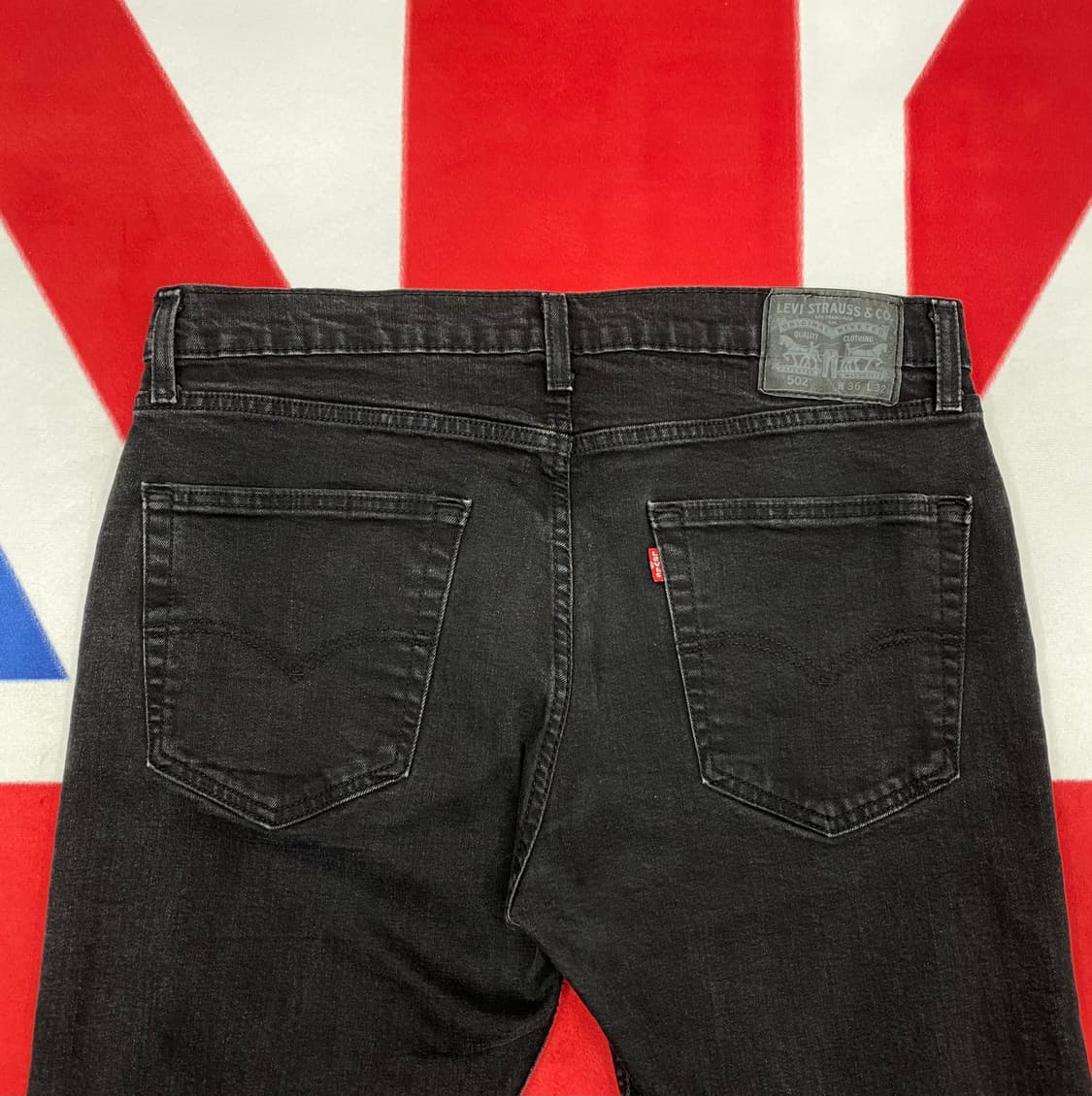 리바이스 502 흑청데님팬츠 36 상품이미지5
