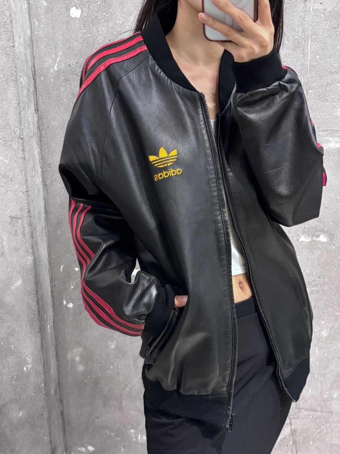 Adidas 아디다스 오리지널 2003‘s 파이어버드 레더 자켓 상품이미지2