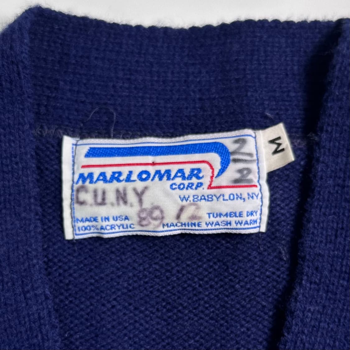 80s VTG 레터맨 울 가디건    상품이미지4