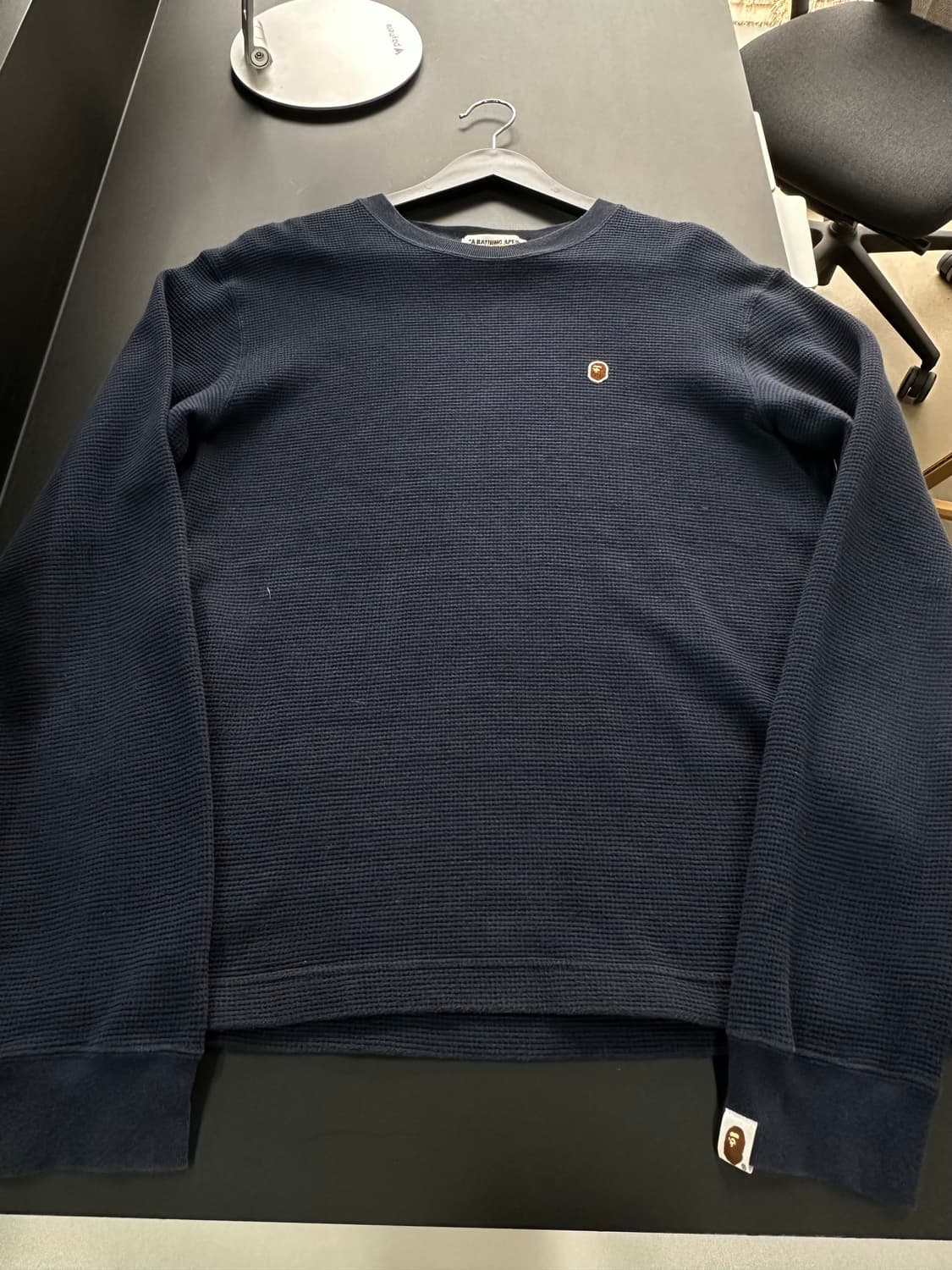 베이프 자수사루 와플 롱슬리브 상품이미지5