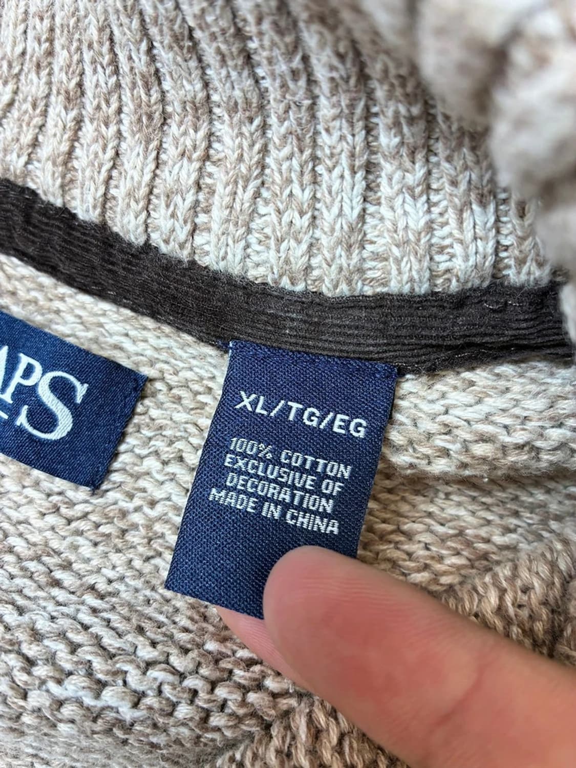 챕스 CHAPS 90's 엘보 패치 3B 니트 PN8451 상품이미지8