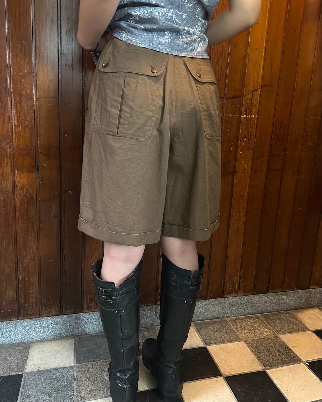 think linen/cotton short pants 상품이미지1
