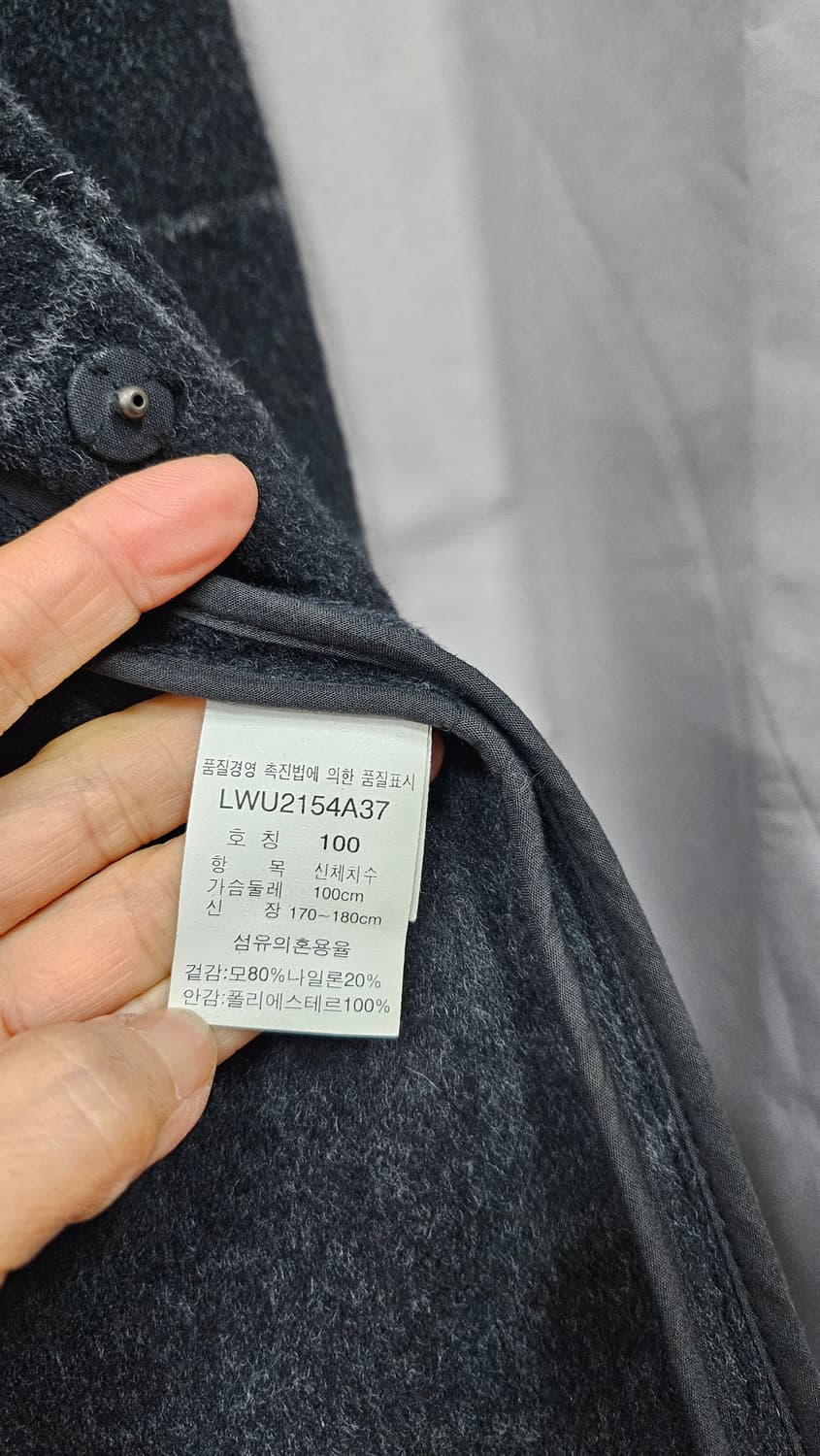 Lee  체크 모직 후드 떡볶이코트 100 상품이미지8