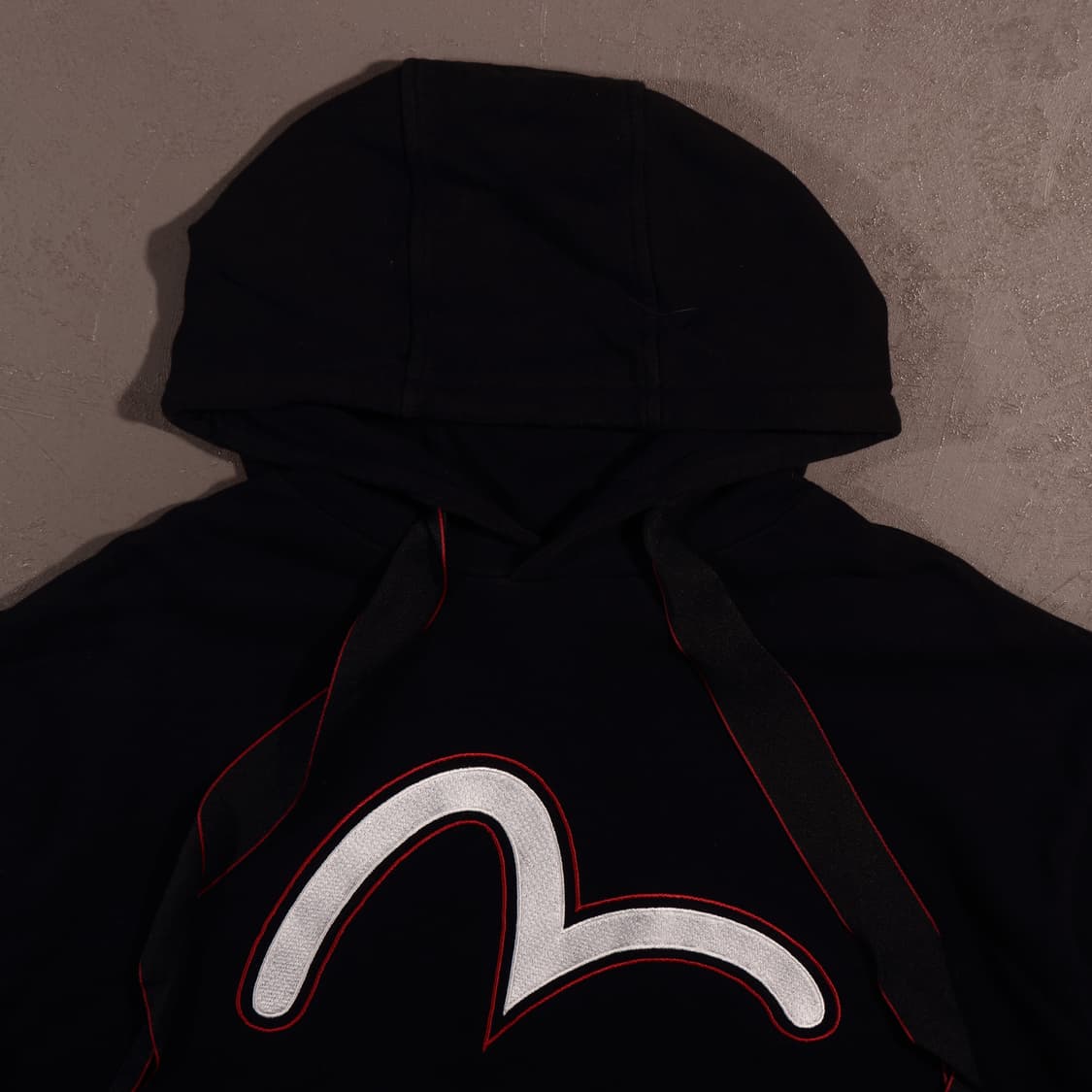 에비수 빅로고 크롭 후드티 상품이미지2