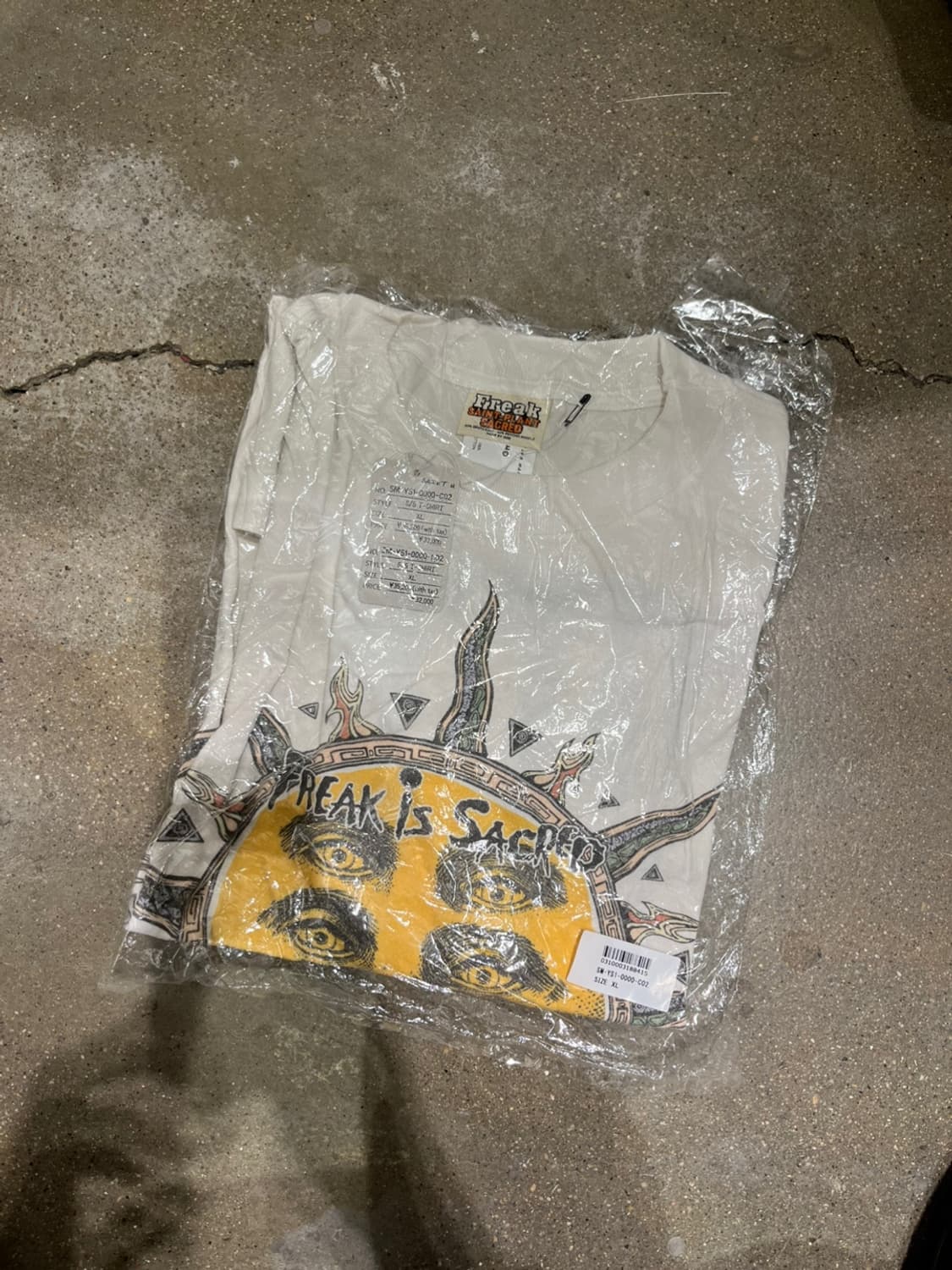 [새상품/XL] 세인트미카엘 x CPFM 썬 반팔 티셔츠 화이트 상품이미지5