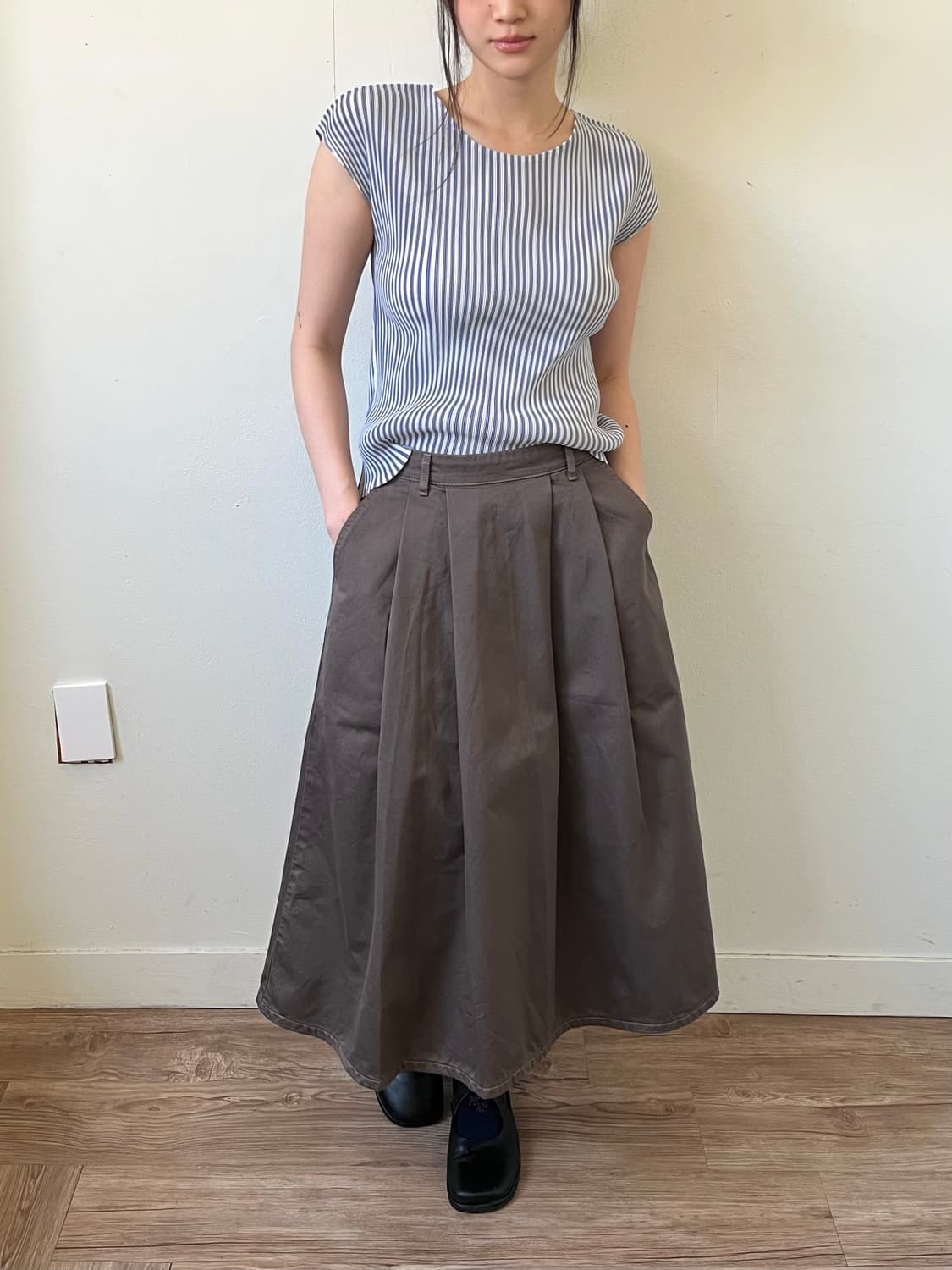 PLIATS PLIASI 스트라이프 플리츠 베스트 상품이미지4