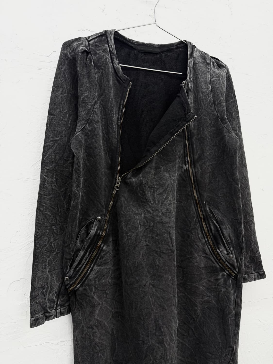 jeanasis 워시드 지퍼 원피스 상품이미지3