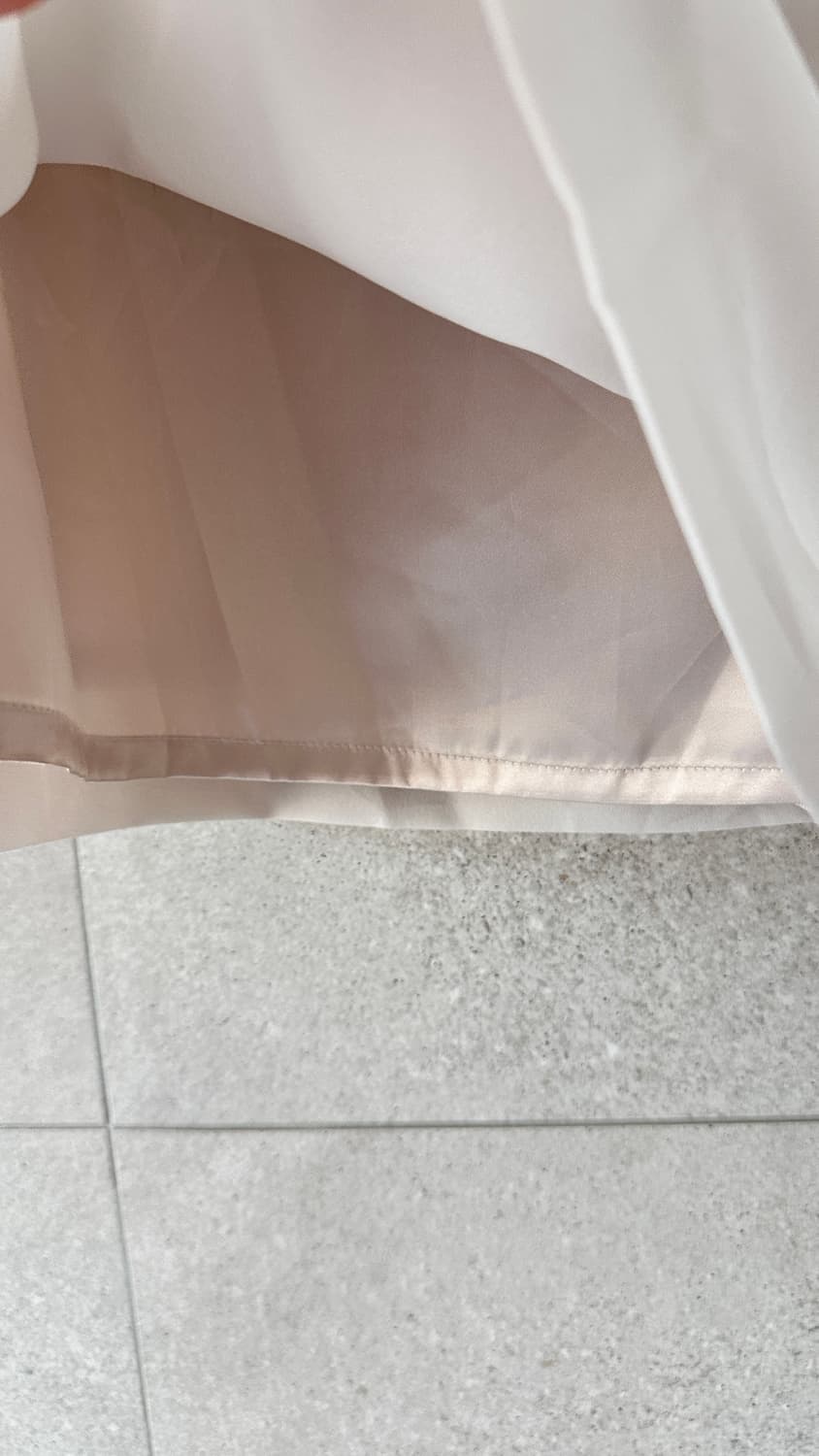 새상품 주름 커트 미디 정장 직장인 데일리 베이지색 상품이미지2