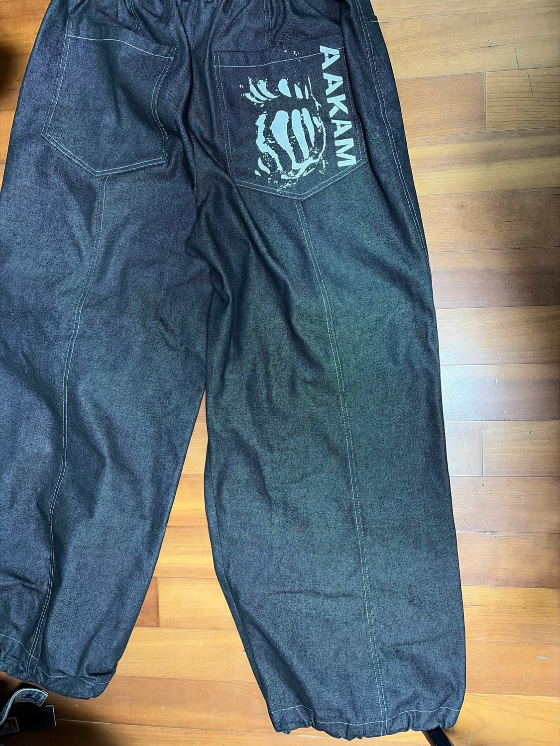 아캄 핀턱 데님 팬츠 2사이즈 상품이미지2